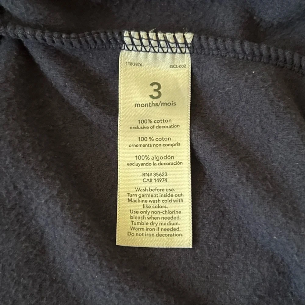 CARTER’S Navy Hoodie with Fox Graphic